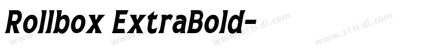 Rollbox ExtraBold字体转换 Rollbox ExtraBold字体转换